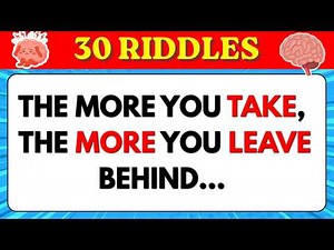 Can You Solve These 30 Riddles? 🧩 Ultimate Riddle Challenge (With Answers!)