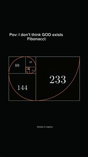 Dr Lara Wegener MD on Instagram: "Fibonacci begins with 0 and 1, then each term equals the sum of the two before it. This simple rule builds stunning patterns in nature: spiraled shells, sunflower seeds, pinecones, and hurricanes. Ratios of neighboring terms approach the golden ratio, about 1.618, shaping art, design, and architecture. In coding, the sequence teaches recursion, dynamic programming, and algorithmic efficiency. Start iteratively for speed: track two variables, update, and print. T