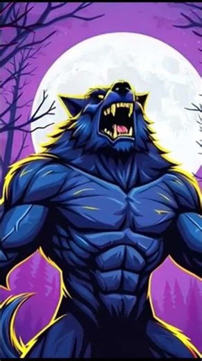 Animated Vector Graphic Werewolf Art