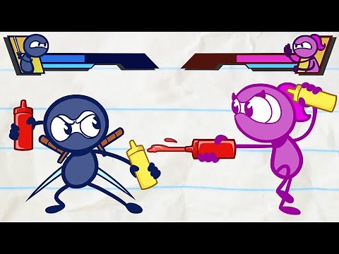 Pencilmate's Ninja Foodie Fight! - Pencilmation India | Animation | Cartoons | Pencilmation