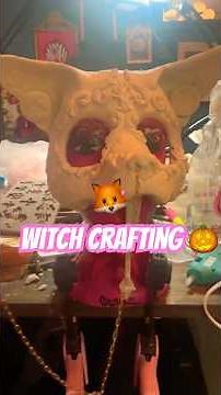 Did I go too far with this fox mask? 👀🦊#WitchCrafting #FoxMask #MasqueradeLook #SpookyCouture