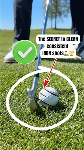 Simple trick to stripe your 7 iron #golf #golfswing #golftips