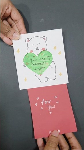 Cute Handmade Card for Someone Special | Easy Love Card Idea | DIY Pull Card for Valentine/Birthday