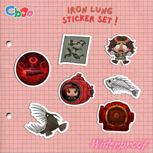 Iron Lung Game Stickers, Indie Horror Decal Set - Etsy