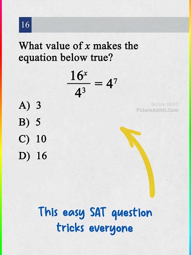 This easy SAT question tricks most students... #satprep #digitalsat #digitalsathacks#satmath #satreading #sattestprep #highschoolparents #psatprep #psat #collegeadmissions
