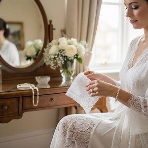 Personalized Embroidered Handkerchief. Monogrammed Lace Wedding Handkerchief - Etsy