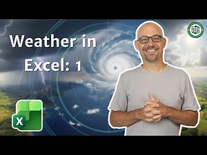 Excel Weather Dashboard Part 1: Location to Coordinates