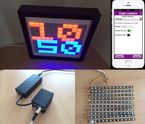 Network Controlled Decorative LED Matrix Frame