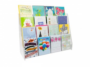 Clear Acrylic Greeting Card Display – 4-tier Stand for Retail & Craft Shows - Etsy