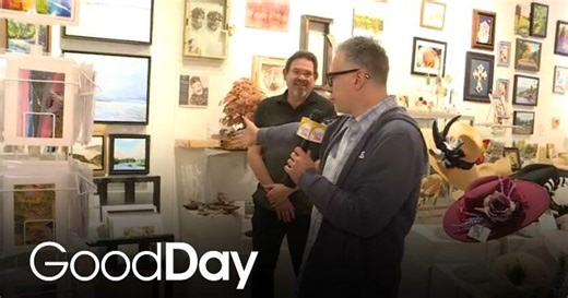 Cody is checking out the Artists' Collaborative Gallery | Cody's Caravan