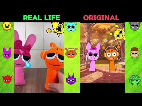 SPRUNKI OF The Best TikTok Video REAL LIFE VS ORIGINAL 1