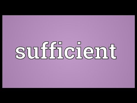 Sufficient Meaning