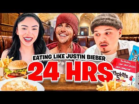 We Ate Like JUSTIN BIEBER for 24 Hours..