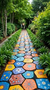 This beautiful garden path design instantly grabs attention 🌿 A perfect blend of nature and design that upgrades outdoor spaces and home landscapes across the USA. Simple idea. Big impact. 📩 Message us for custom garden and outdoor design projects in the United States. #GardenDesign #GardenPath #homedesign #OutdoorLiving #landscapedesign | Inspiring Designs