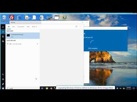 Upgrading Windows 10 Home to Windows 10 Pro live steps
