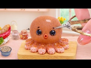 Best Thai Style Seafood - The Easiest Tiny Octopus Deep Fried Recipe | Mini Kitchen