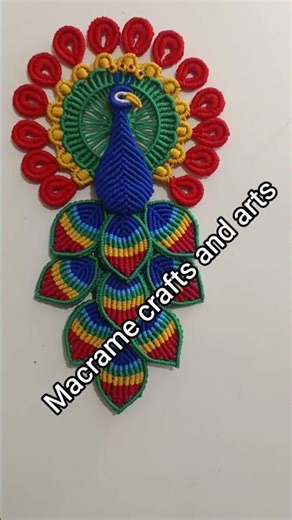 macrame peacock/#macrame peacock wall hanging/#macrame/#shorts/#short/#diy/#yt/#ytshorts