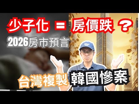 少子化房價崩盤是遲早的事？為何我們正在複製韓國慘案...揭露台灣房市死不降價的恐怖真相..[美金哥]