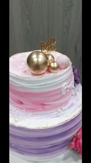 two tier elegant cake design #shortsfeed #shortvideo #song #shorts #short #subscribe #shortsvideo