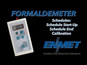 Formaldemeter htV-m Schedules & Calibration