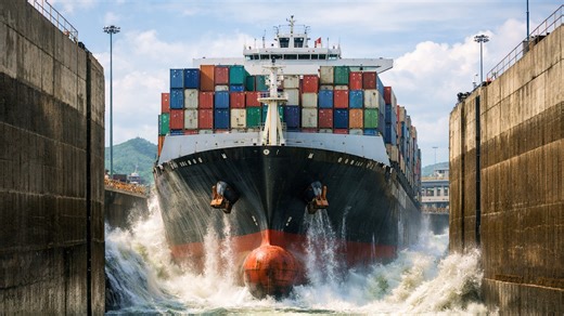 Why the Panama Canal uses three locks instead of one, water efficiency and the staircase solution