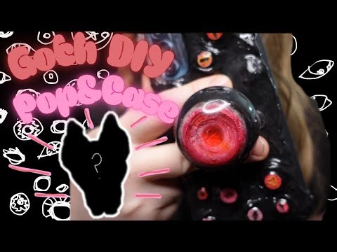 DIY GOTH Eye Phone Case and Popsockets!