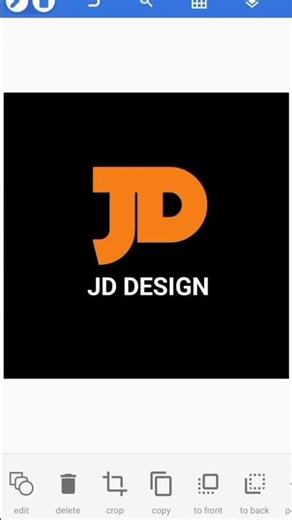 JD logo design in pixelLab tutorial