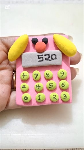 DIY idea💕How to make easily calculator with clay|| shorts#youtubeshorts #fanny#craft#diyideas