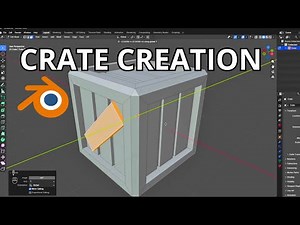 How to model a CRATE in Blender (beginner Tutorial)