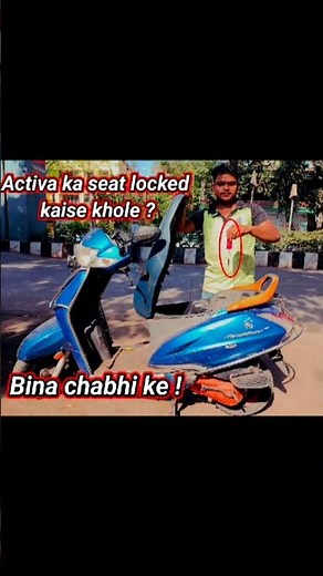 all scooty seat locked open without key ?Full video 👇🏼#activa