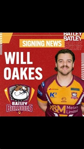 𝑳𝑶𝑨𝑵 𝑬𝑿𝑻𝑬𝑵𝑺𝑰𝑶𝑵 Will Oakes initial one week loan agreement has now been extended and will remain with the Bulldogs for a month. #COYD | Batley Bulldogs RLFC