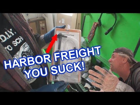 HARBOR FREIGHT FAIL - This Gear Oil Pump SUCKS!