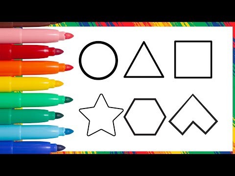 Learn Shapes, Colors, Educational Video for Kids |2D Shapes Drawing |Preschool Learning for Toddlers