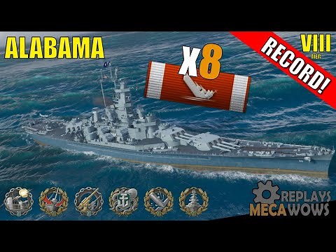 Alabama 8 Kills & 218k Damage | World of Warships Gameplay