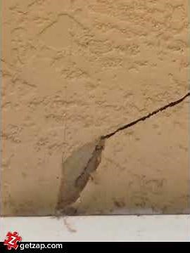 How To Repair A Stucco Crack #diy