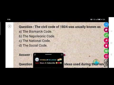 The civil code of 1804 was usually known as :-