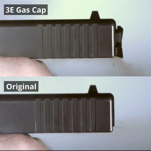 Gas Cap - Blowback reducing Glock slide plate for Suppressor use