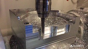 We love this slow-motion footage of PowerMill area clearance in action! Look out for future videos of this impressive mould being manufactured with high-speed and 5-axis milling. | Autodesk Advanced Manufacturing