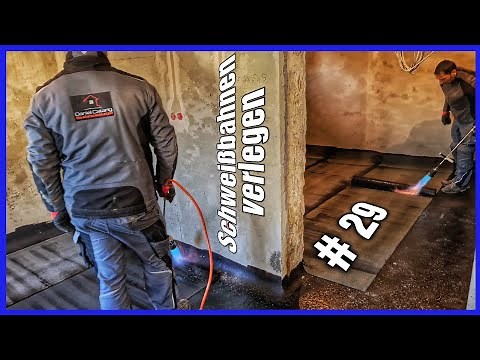Keller-Abdichtung: So verlegen wir die Bitumenbahn & Horizontalsperre | BauVlog 29