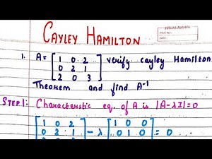 Cayley Hamilton Theorem | Linear Algebra | Matrices
