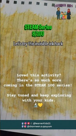 Science Activity | Invisible Ink 3 methods #ScienceForKids