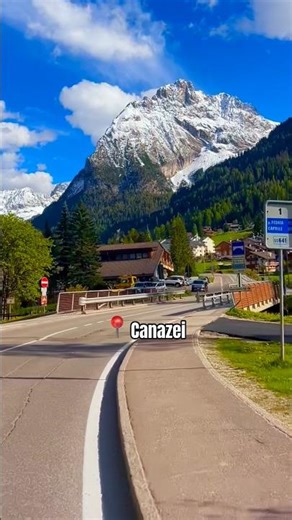 Canazei, Dolomiti Italy 🇮🇹 🔝👌 #dolomiti #alps #valdifassa #mountainview