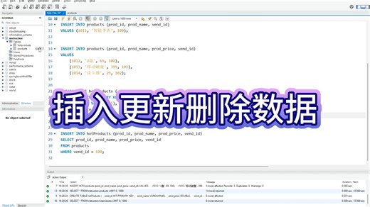 插入更新删除数据