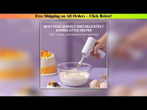 Electric Egg Beater Rechargeable Home Handheld Small Wireless Egg Beater Baking Cream Electric Whip
