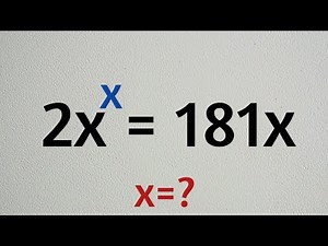 Hardest math problem in the world | Algebra problem | Math olympiad