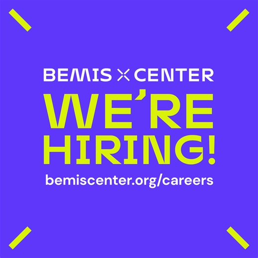 WE ARE HIRING! Visit bemiscenter.org/careers to find your next career! Bemis Center for Contemporary Arts is an Equal Opportunity Employer and is committed to creating a diverse environment. All qualified applicants will receive consideration for employment without regard to race, color, religion, gender, gender identity or expression, sexual orientation, national origin, genetics, disability, age, or veteran status. | Bemis Center for Contemporary Arts