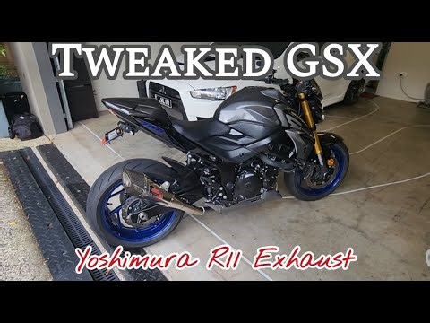 Yoshimura R11 exhaust sounds AMAZING on my Suzuki GSX-S750 TWEAKED GSX S750