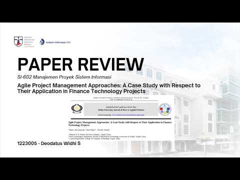 PAPER REVIEW: Agile Project Management Approaches