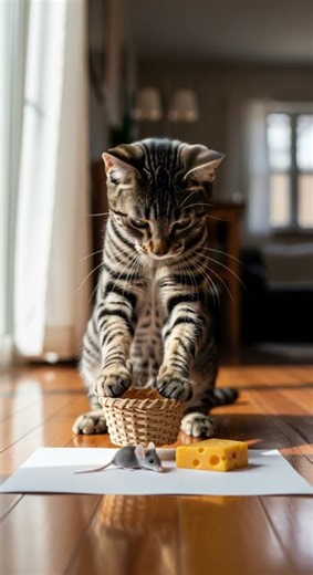 LOL Cheese party for mouse Or trap party Unexpected guest steals the show #funny #mouse #cheese