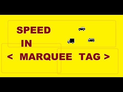 #HTML || Marquee || Learn how to set Speed in Marquee Tag in HTML.